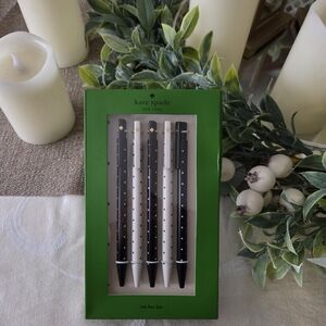 Kate Spade Black and White Polka Dot Pen Set